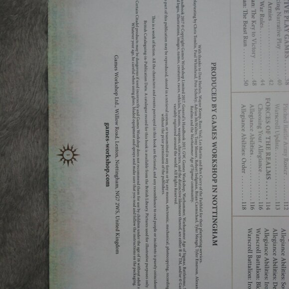 Warhammer Softcover Book 40,000 40K Age of Sigmar General's Handbook 2017 2409A6 - Picture 4 of 10